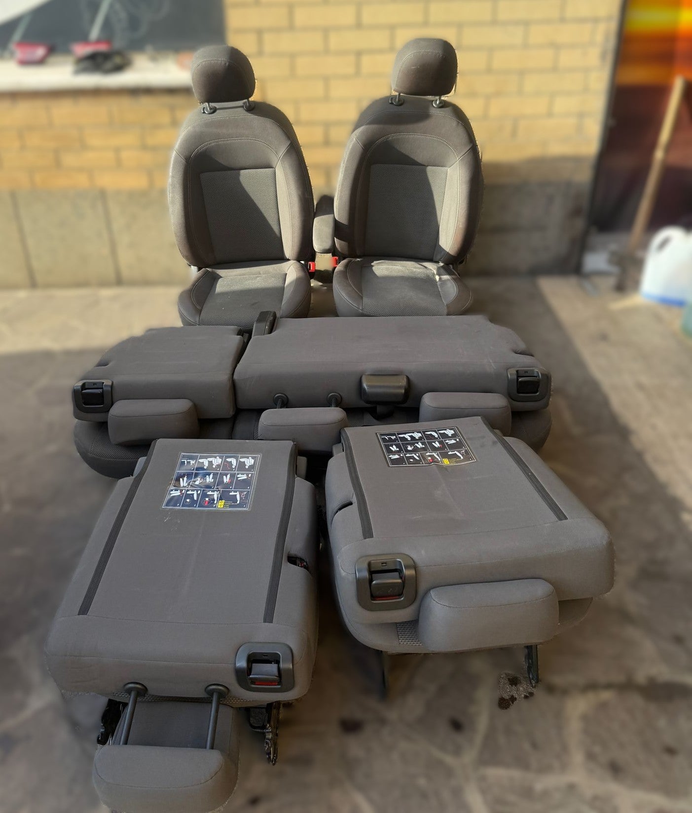 TAPPEZZERIA COMPLETA DI PANNELLI 7 POSTI FIAT DOBLO (2009-2022)